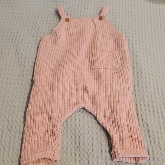 Rabbit + Bear Sweater Knit Overalls (#20) - Picture 4 of 6